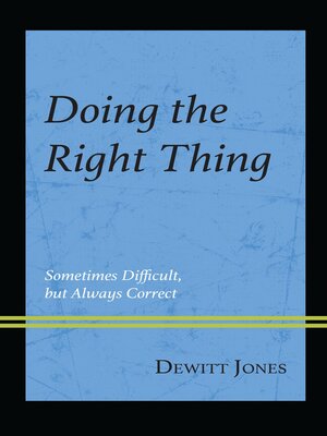 cover image of Doing the Right Thing